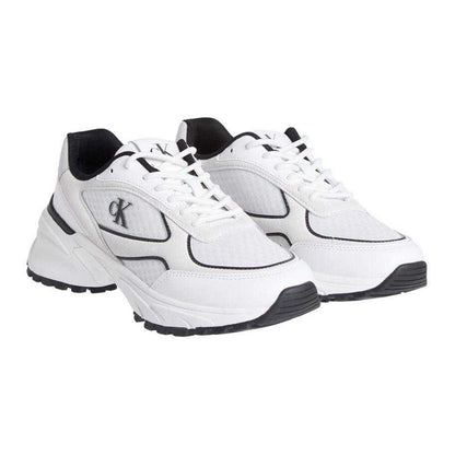White-Black - Lifestyle - Calvin Klein Womens-Ladies Chunky Trainers