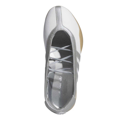 Metallic Silver - Lifestyle - Adidas Womens-Ladies Taekwondo Mei Leather Shoes