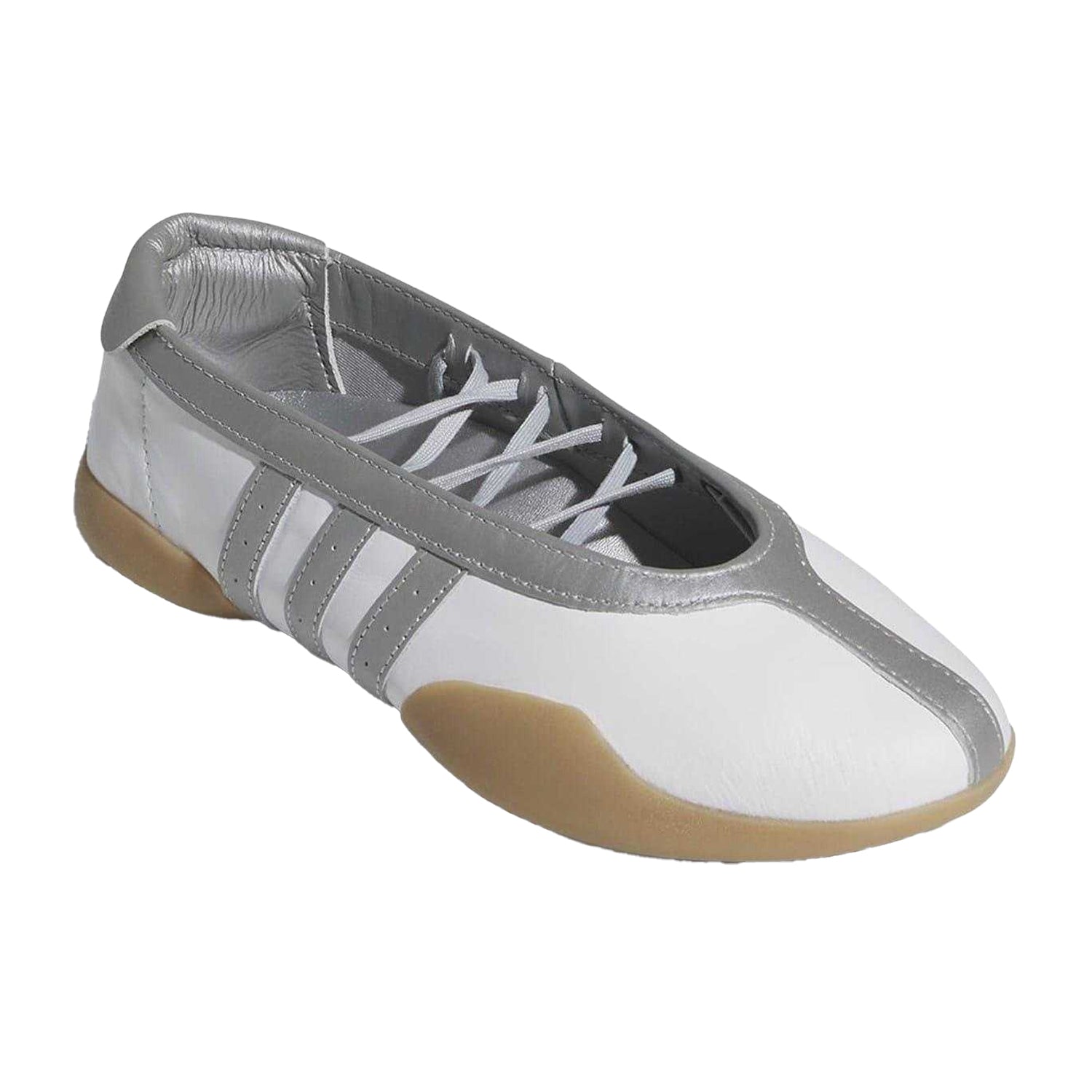 Metallic Silver - Pack Shot - Adidas Womens-Ladies Taekwondo Mei Leather Shoes