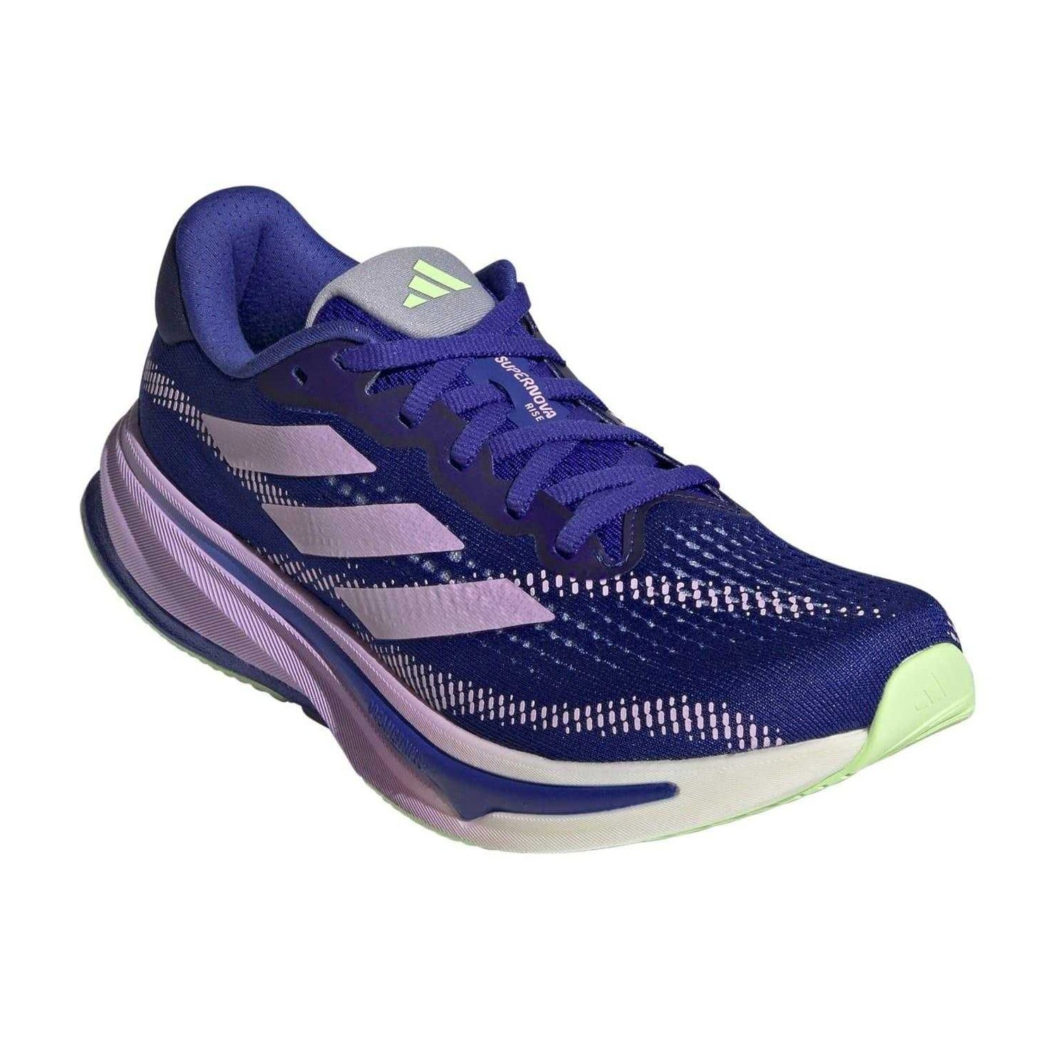 Lucid Blue - Pack Shot - Adidas Womens-Ladies Supernova Rise 3 Stripes Shoes