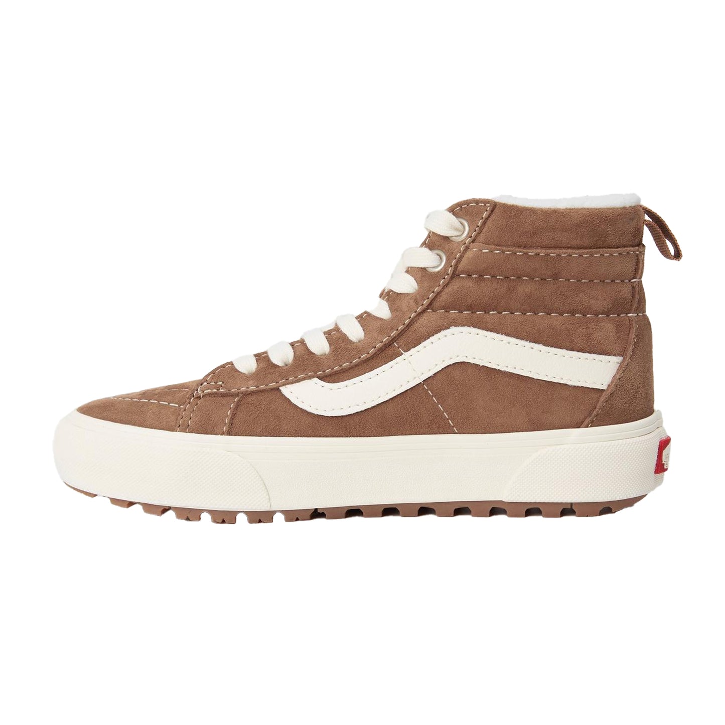 Dachshund - Back - Vans Womens-Ladies Side Stripe Suede High-top Platform High Top Trainers
