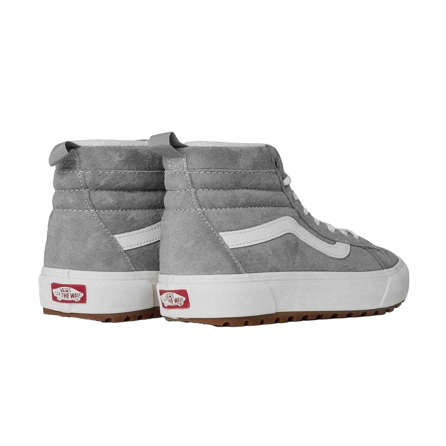 Drizzle - Back - Vans Womens-Ladies Side Stripe Suede High-top Platform High Top Trainers