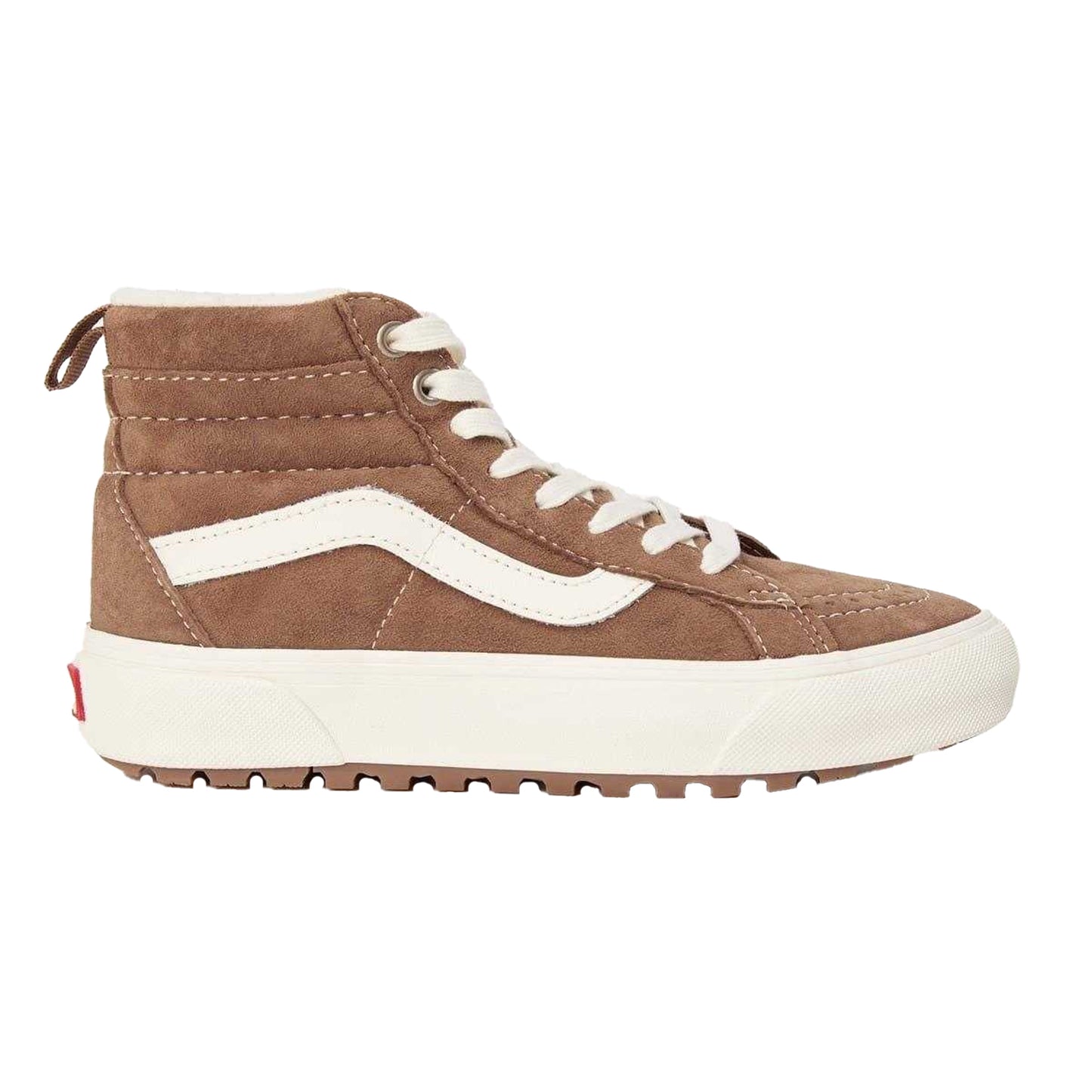 Dachshund - Front - Vans Womens-Ladies Side Stripe Suede High-top Platform High Top Trainers