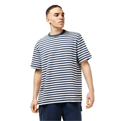 Night Sky-Cream - Side - Jack Wills Mens Striped Crew Neck Regular T-Shirt