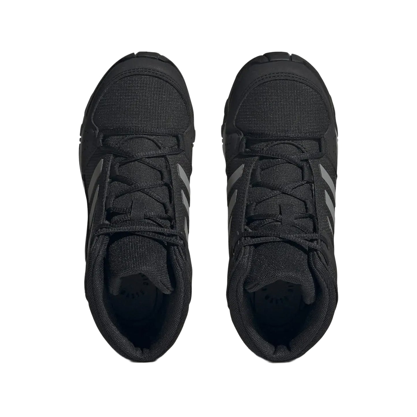Black-Grey - Pack Shot - Adidas Childrens-Kids Terrex Hyperhiker Mid Cut Hiking Shoes
