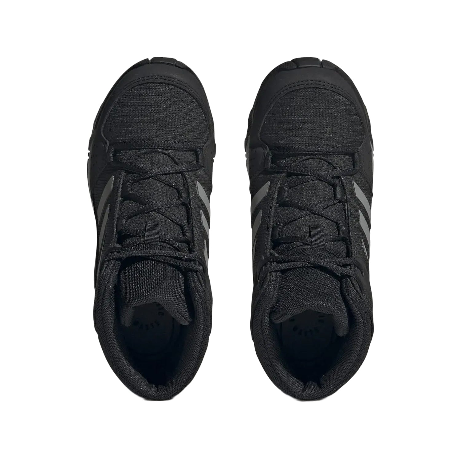 Black-Grey - Pack Shot - Adidas Childrens-Kids Terrex Hyperhiker Mid Cut Hiking Shoes