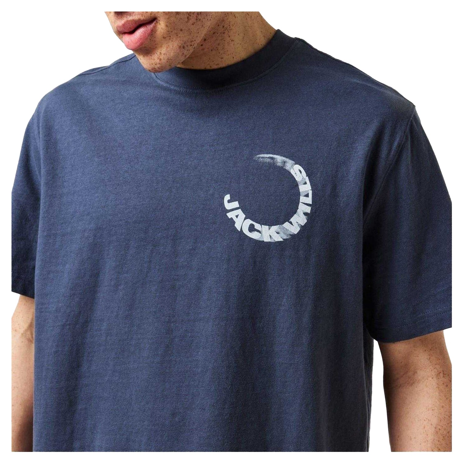 Night Sky - Side - Jack Wills Mens Watercolour Crew Neck T-Shirt