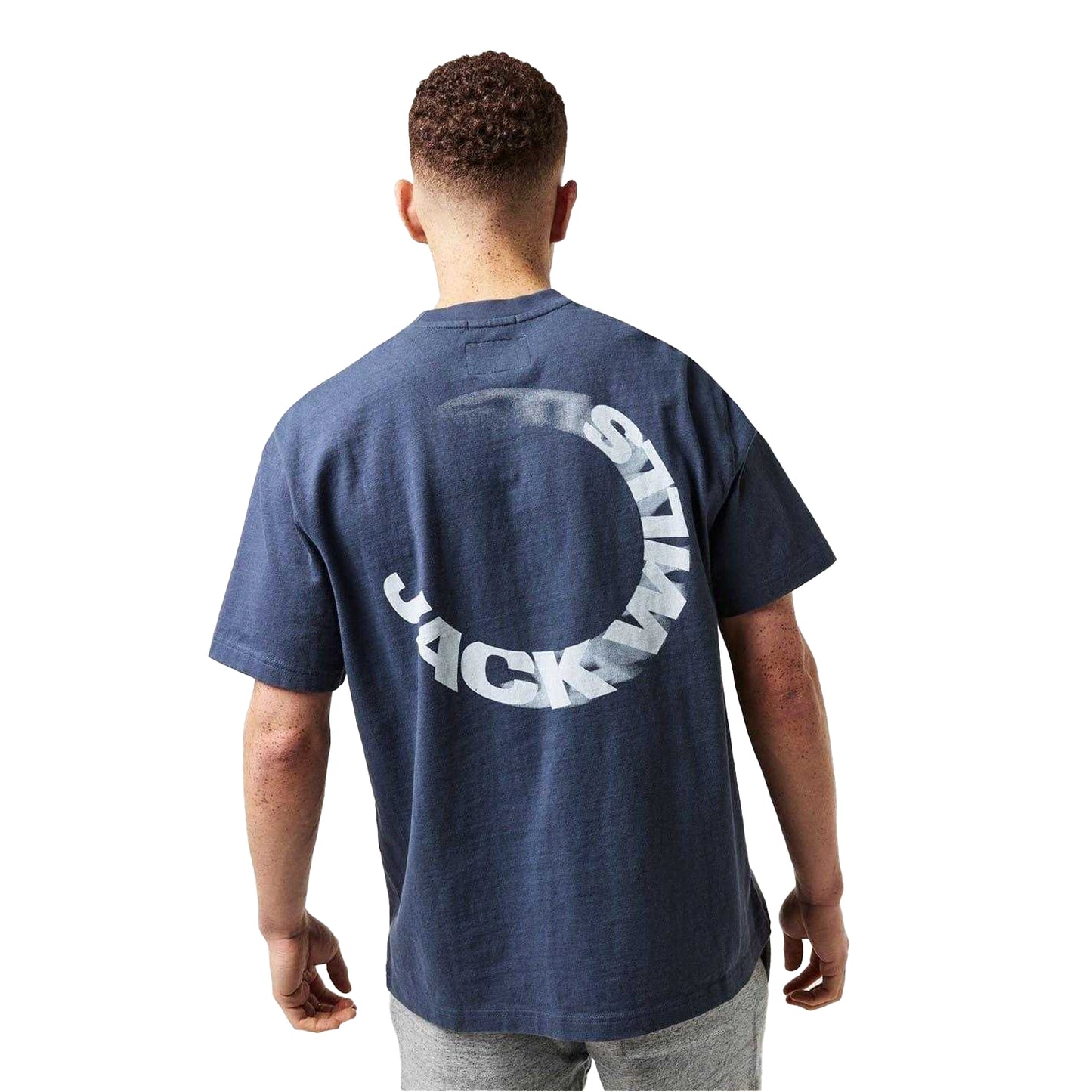 Night Sky - Pack Shot - Jack Wills Mens Watercolour Crew Neck T-Shirt