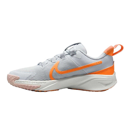 Grey-Orange - Side - Nike Childrens-Kids Star Runner 4 Ripple Trainers
