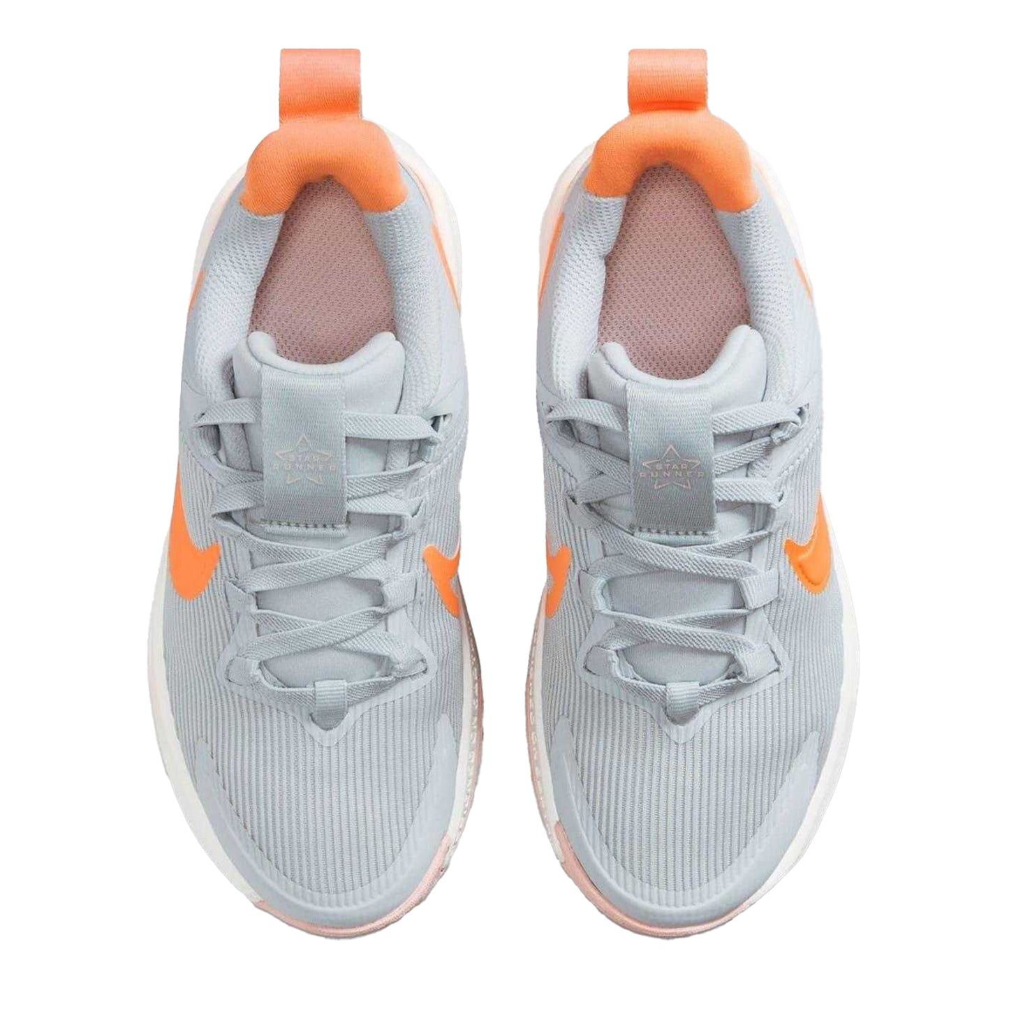 Grey-Orange - Lifestyle - Nike Childrens-Kids Star Runner 4 Ripple Trainers
