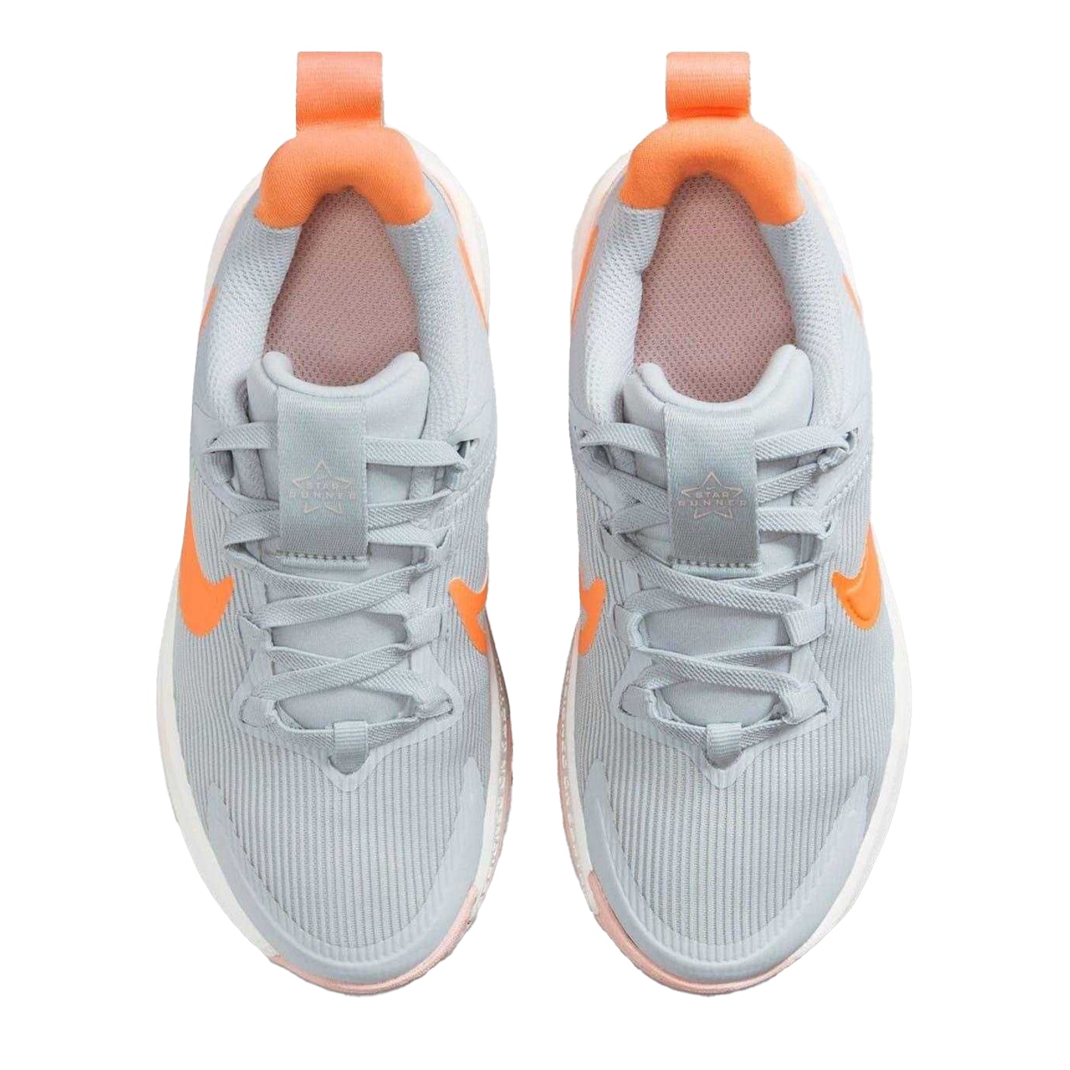 Grey-Orange - Lifestyle - Nike Childrens-Kids Star Runner 4 Ripple Trainers