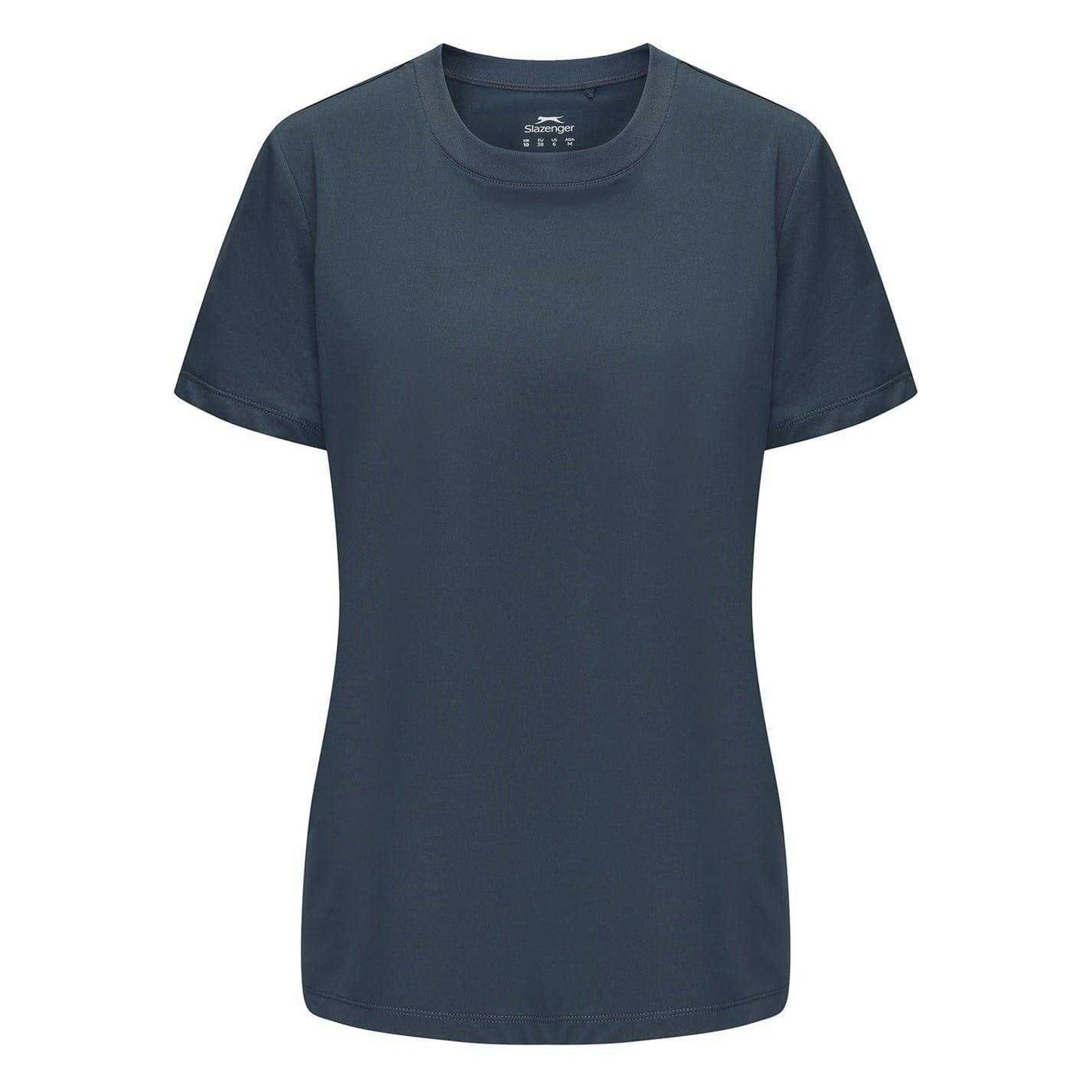 Midnight Navy - Front - Slazenger Womens-Ladies Crossover Hem Training T-Shirt