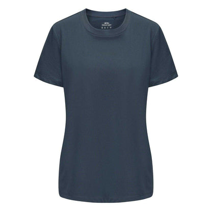 Midnight Navy - Front - Slazenger Womens-Ladies Crossover Hem Training T-Shirt