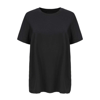 Black - Front - Slazenger Womens-Ladies Crossover Hem Training T-Shirt