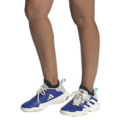 Team Royal Blue - Pack Shot - Adidas Womens-Ladies Barricade Low Tennis Shoes