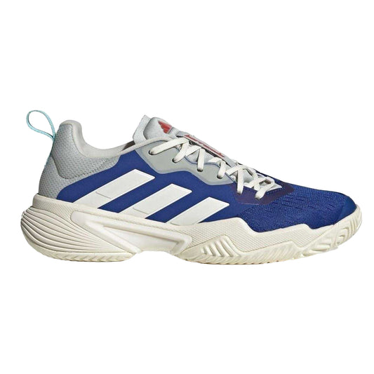 Team Royal Blue - Front - Adidas Womens-Ladies Barricade Low Tennis Shoes