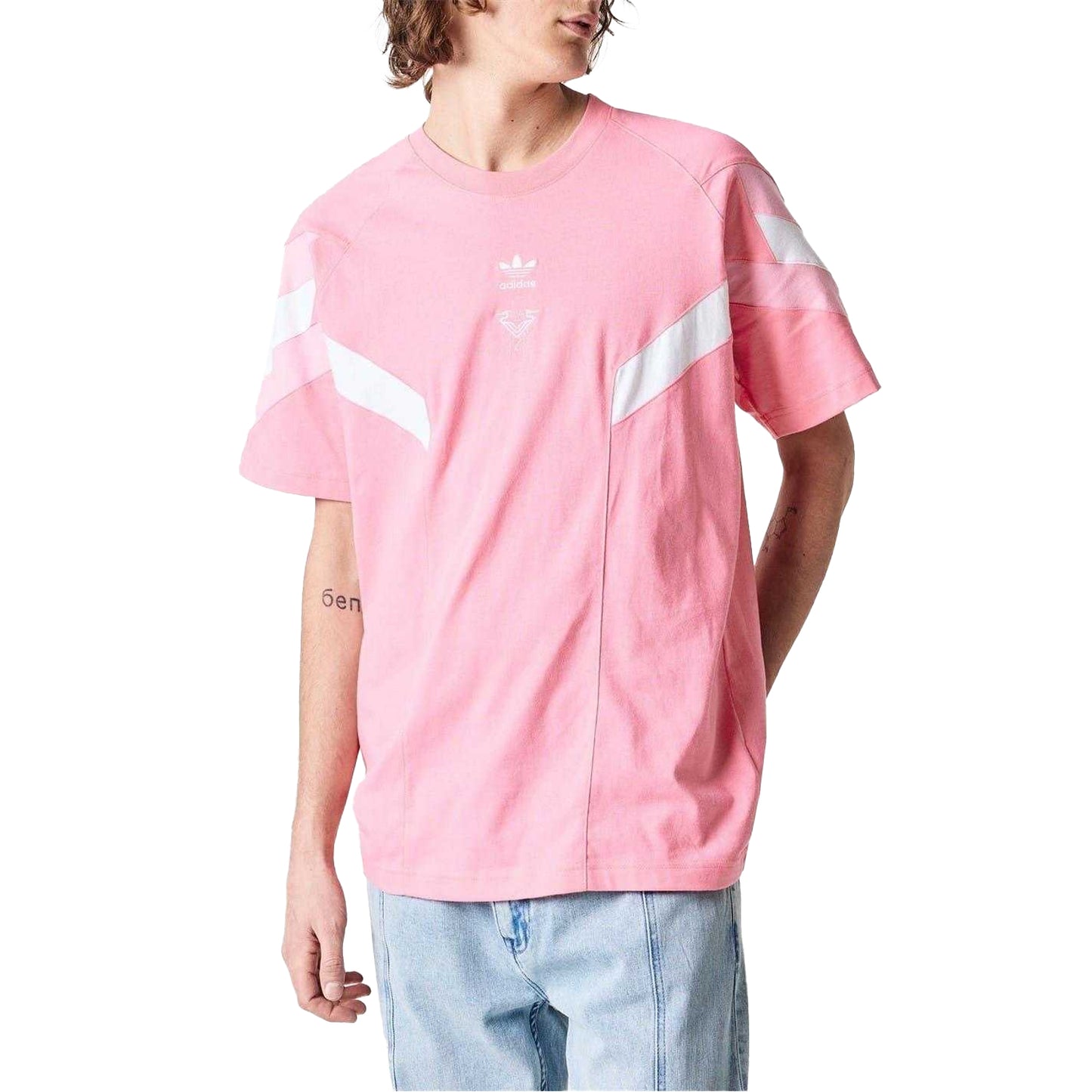 Pink - Side - Adidas Unisex Adult Originals Inter Miami CF T-Shirt
