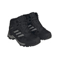 Black-Grey - Front - Adidas Childrens-Kids Terrex Hyperhiker Mid Cut Hiking Shoes