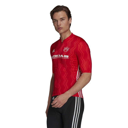 Orange - Side - Adidas Mens PrimeBlue Cycling Jersey