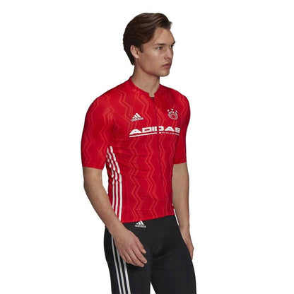 Orange - Lifestyle - Adidas Mens PrimeBlue Cycling Jersey