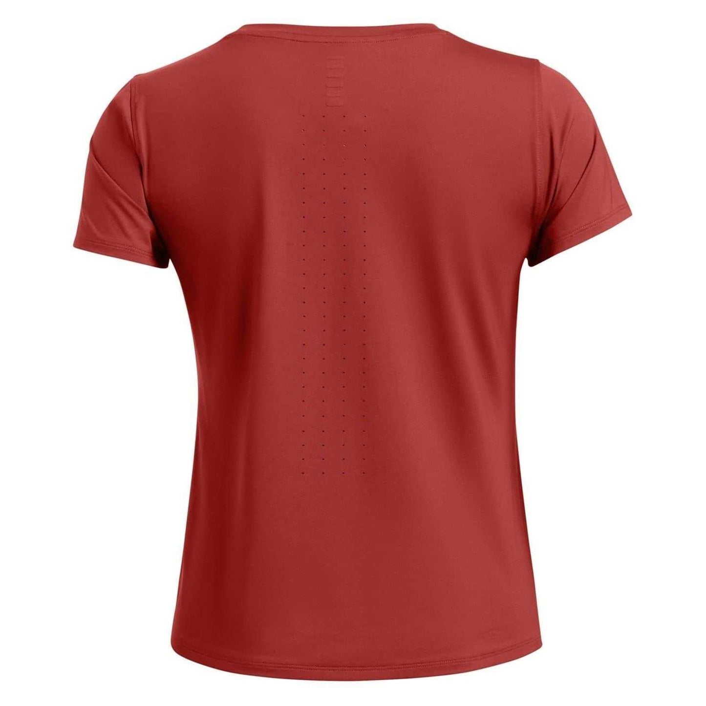 Orange - Back - Under Armour Womens-Ladies Launch Crew Neck Regular T-Shirt