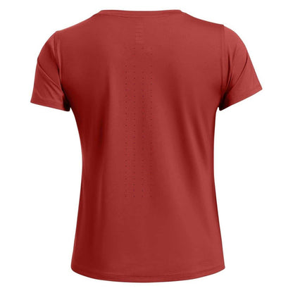 Orange - Back - Under Armour Womens-Ladies Launch Crew Neck Regular T-Shirt