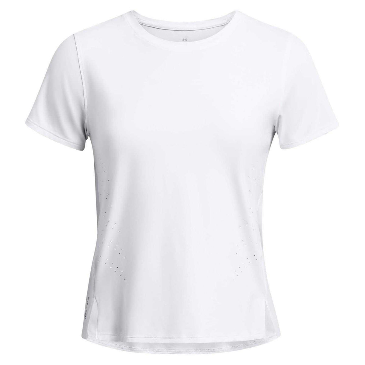White-Reflective - Front - Under Armour Womens-Ladies Launch Crew Neck Regular T-Shirt