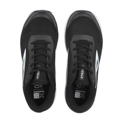 Black-White - Side - Karrimor Mens Stride Running Flat Trainers