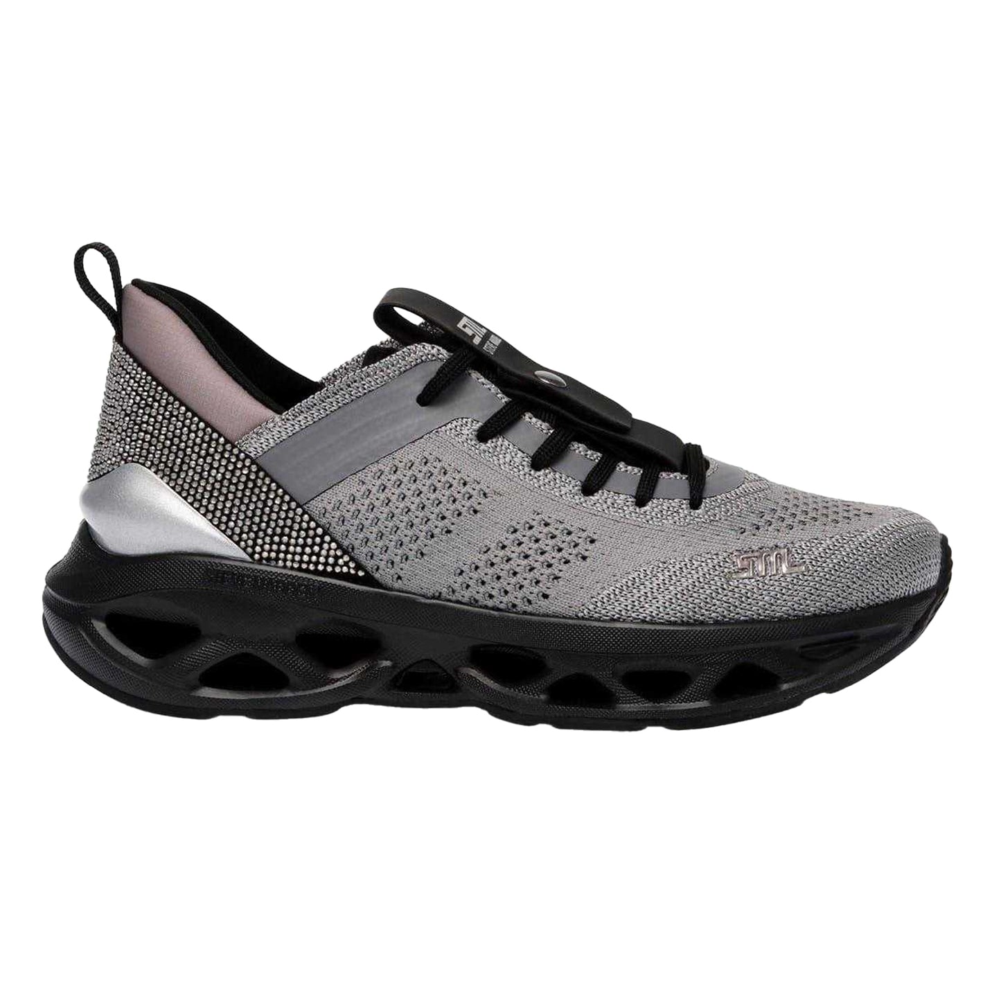 Dark Grey - Front - Steve Madden Womens-Ladies Surge Mesh Trainers