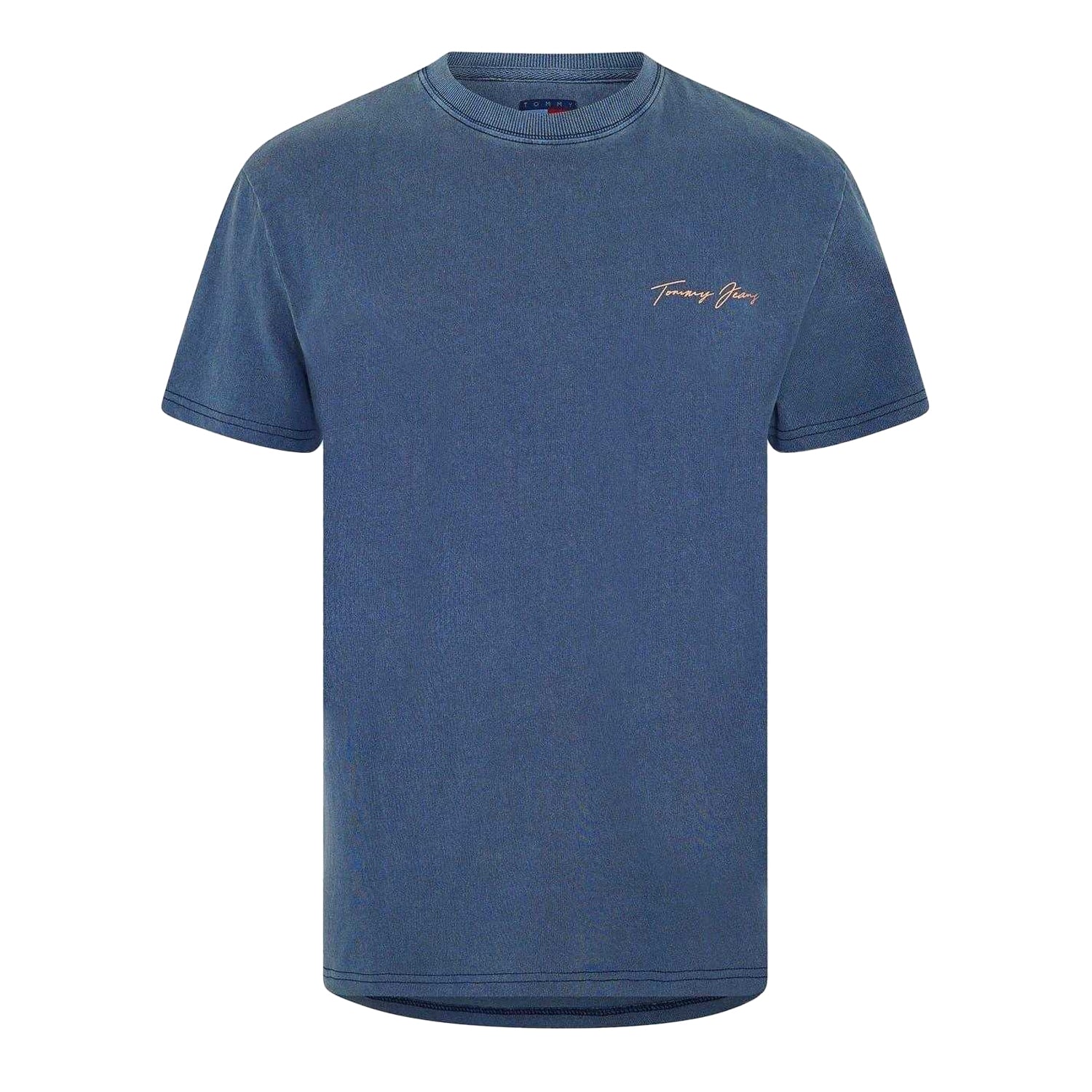 Dark Navy - Front - Tommy Jeans Mens Sailing Scene Crew Neck T-Shirt