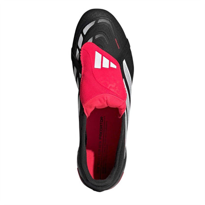 Black-White-Red - Lifestyle - Adidas Unisex Adult Predator Fold Over Artificial Ground Football Boots