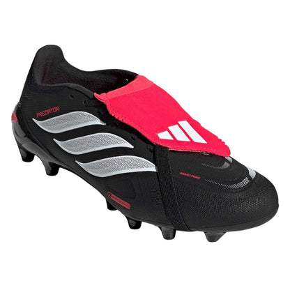 Black-White-Red - Pack Shot - Adidas Unisex Adult Predator Fold Over Artificial Ground Football Boots