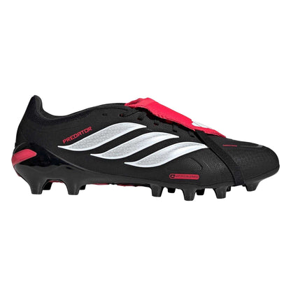 Black-White-Red - Front - Adidas Unisex Adult Predator Fold Over Artificial Ground Football Boots
