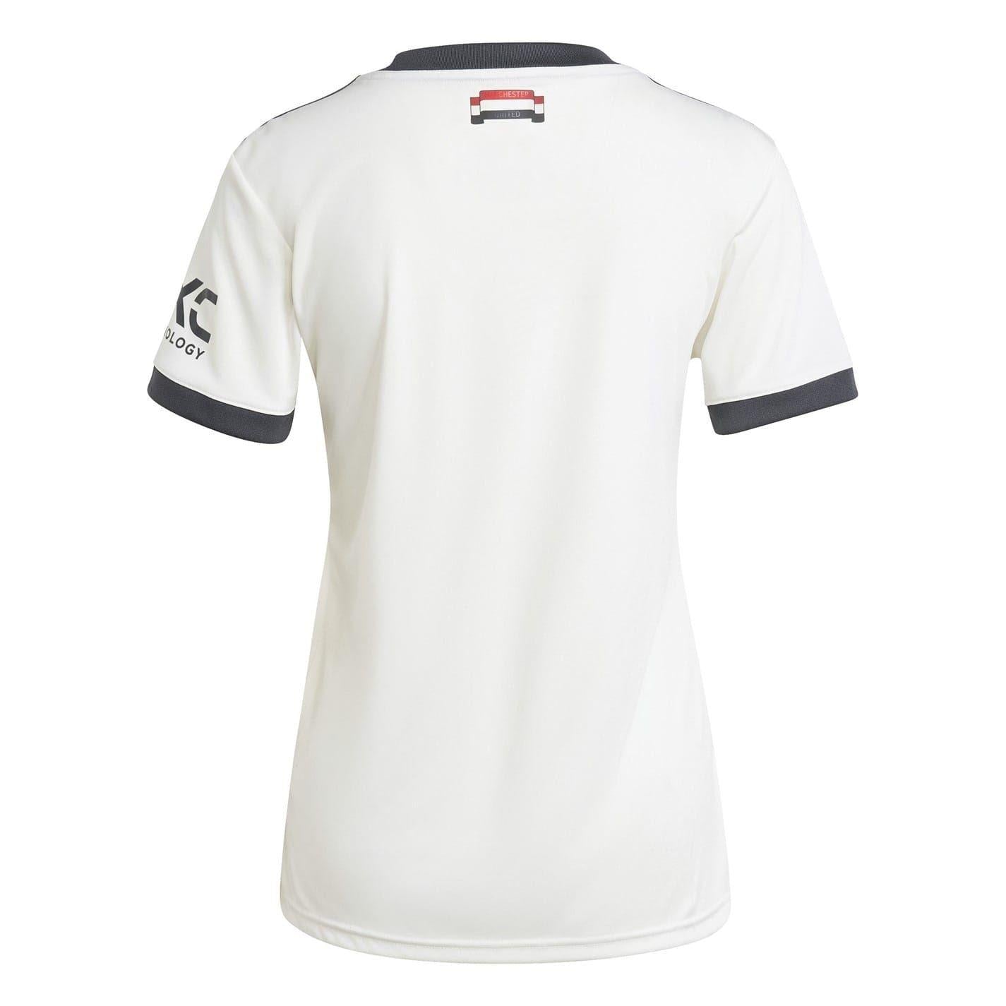 White - Back - Adidas Womens-Ladies 2024-2025 Manchester United FC Third Jersey
