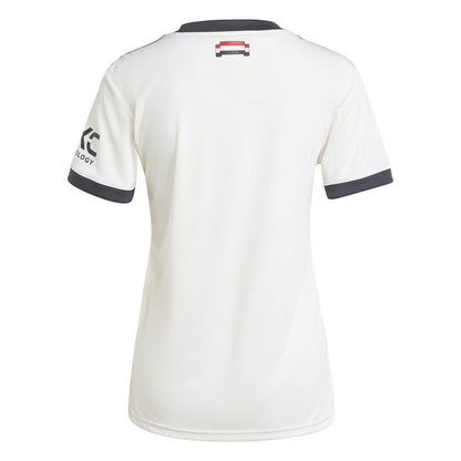 White - Back - Adidas Womens-Ladies 2024-2025 Manchester United FC Third Jersey