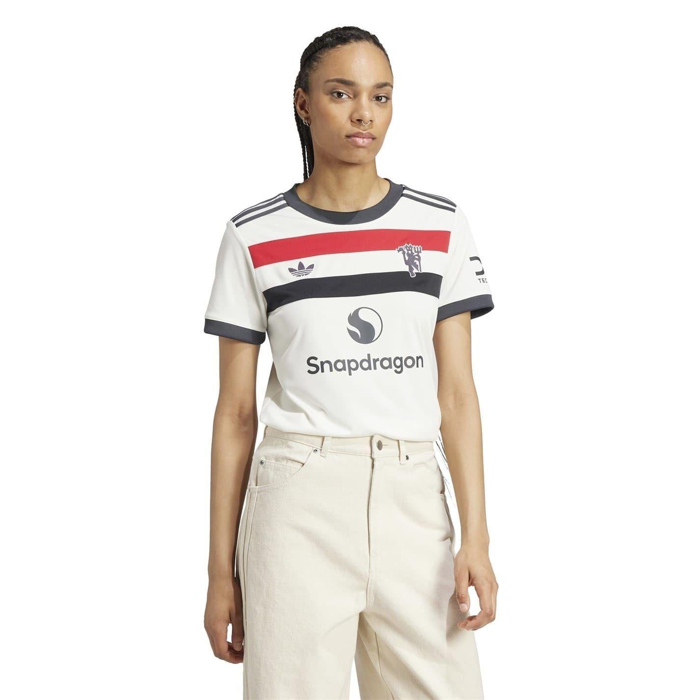 White - Pack Shot - Adidas Womens-Ladies 2024-2025 Manchester United FC Third Jersey