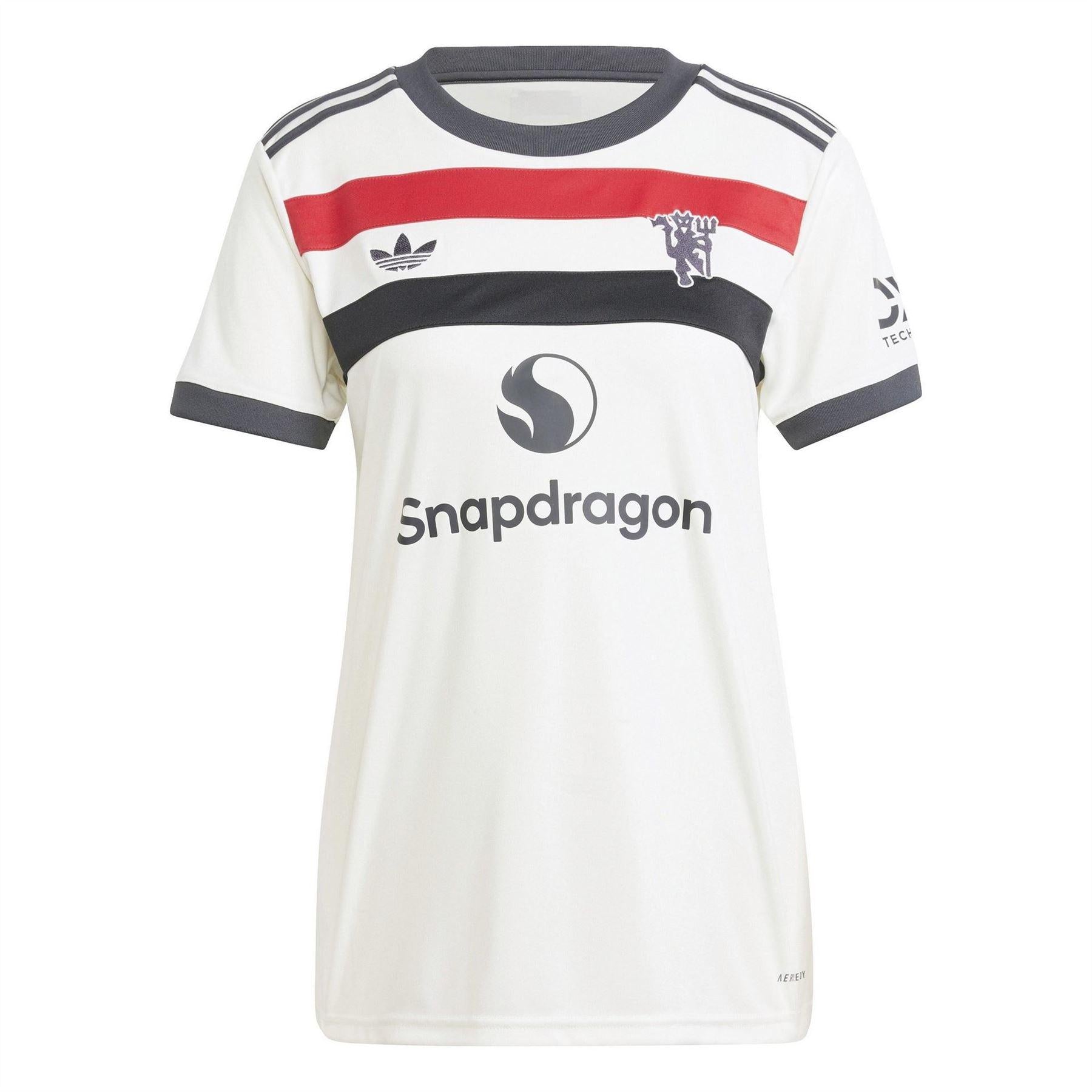 White - Front - Adidas Womens-Ladies 2024-2025 Manchester United FC Third Jersey