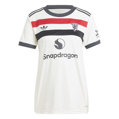 White - Front - Adidas Womens-Ladies 2024-2025 Manchester United FC Third Jersey