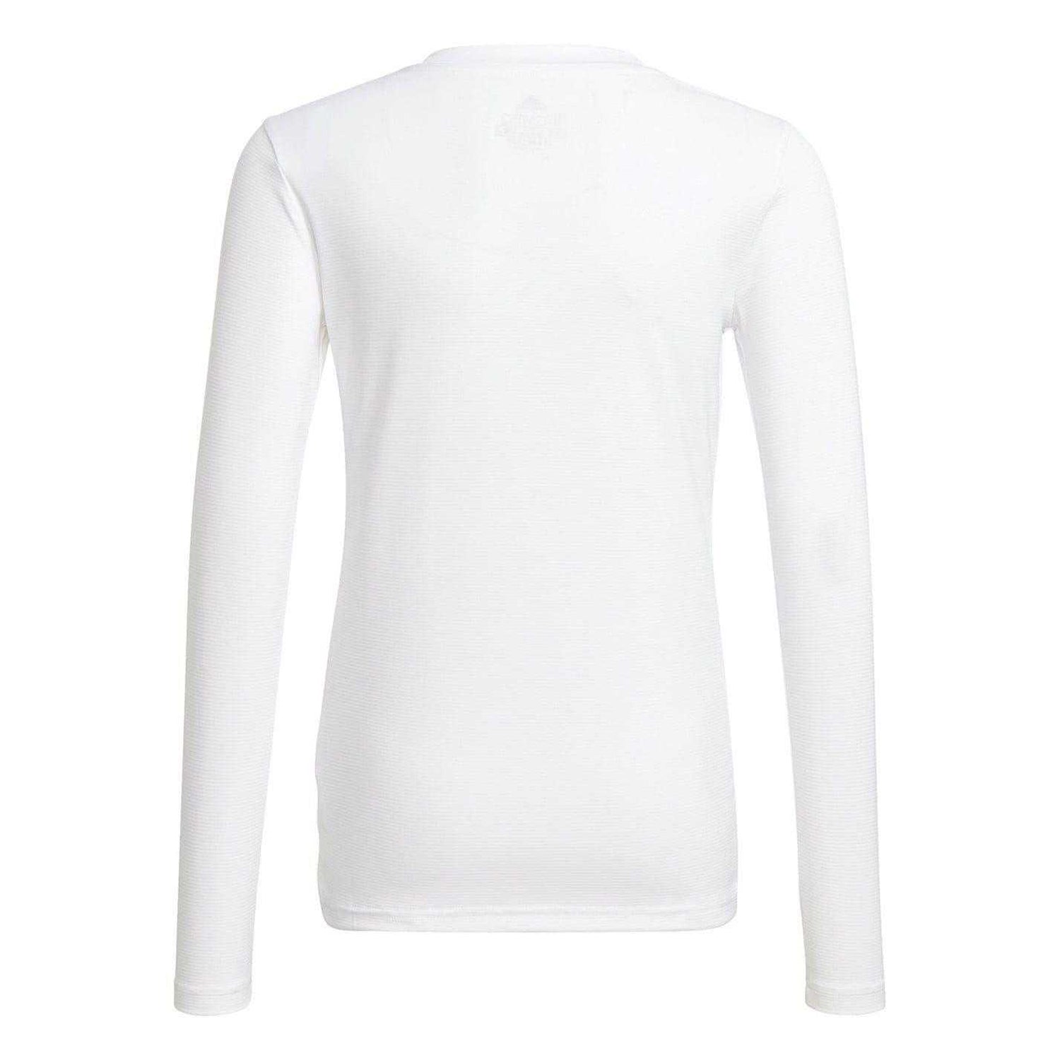 White - Back - Adidas Childrens-Kids Team Long-Sleeved T-Shirt