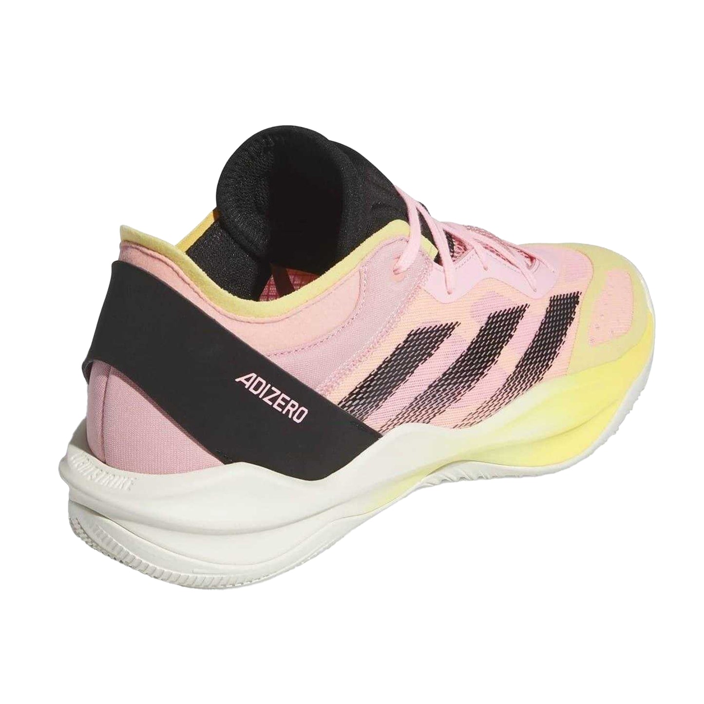 Pink - Back - Adidas Unisex Adult Adizero Mesh Flat Basketball Shoes