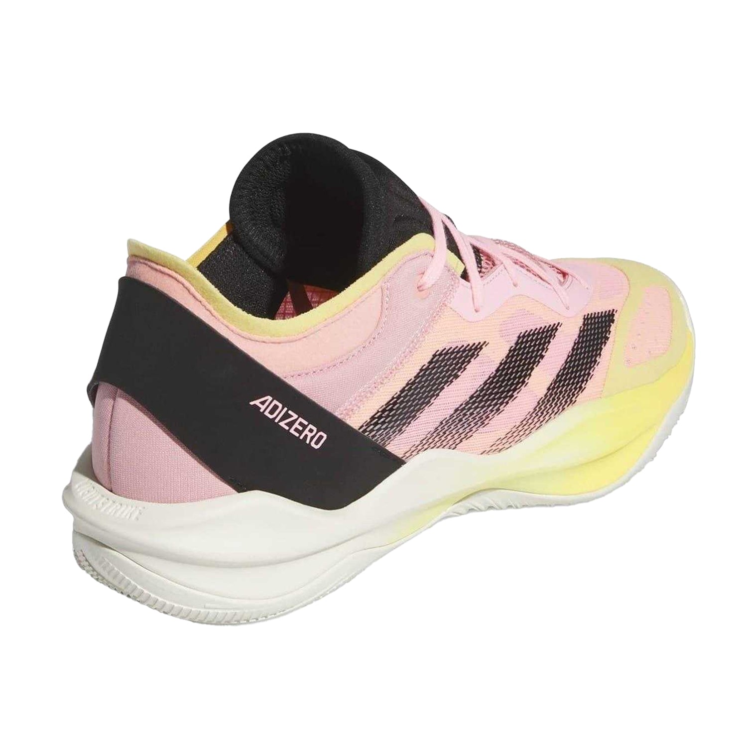 Pink - Back - Adidas Unisex Adult Adizero Mesh Flat Basketball Shoes
