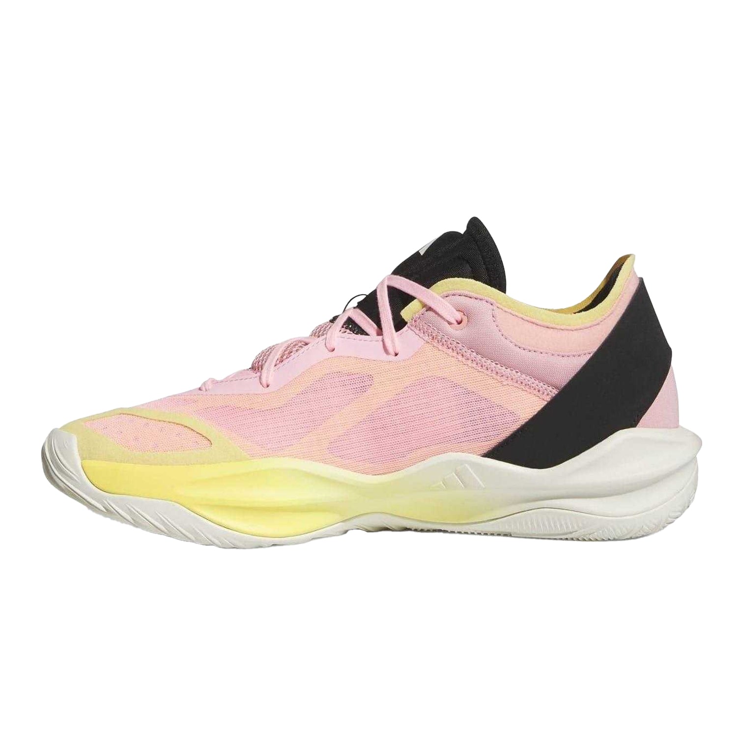 Pink - Side - Adidas Unisex Adult Adizero Mesh Flat Basketball Shoes