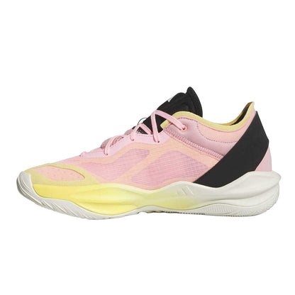 Pink - Side - Adidas Unisex Adult Adizero Mesh Flat Basketball Shoes