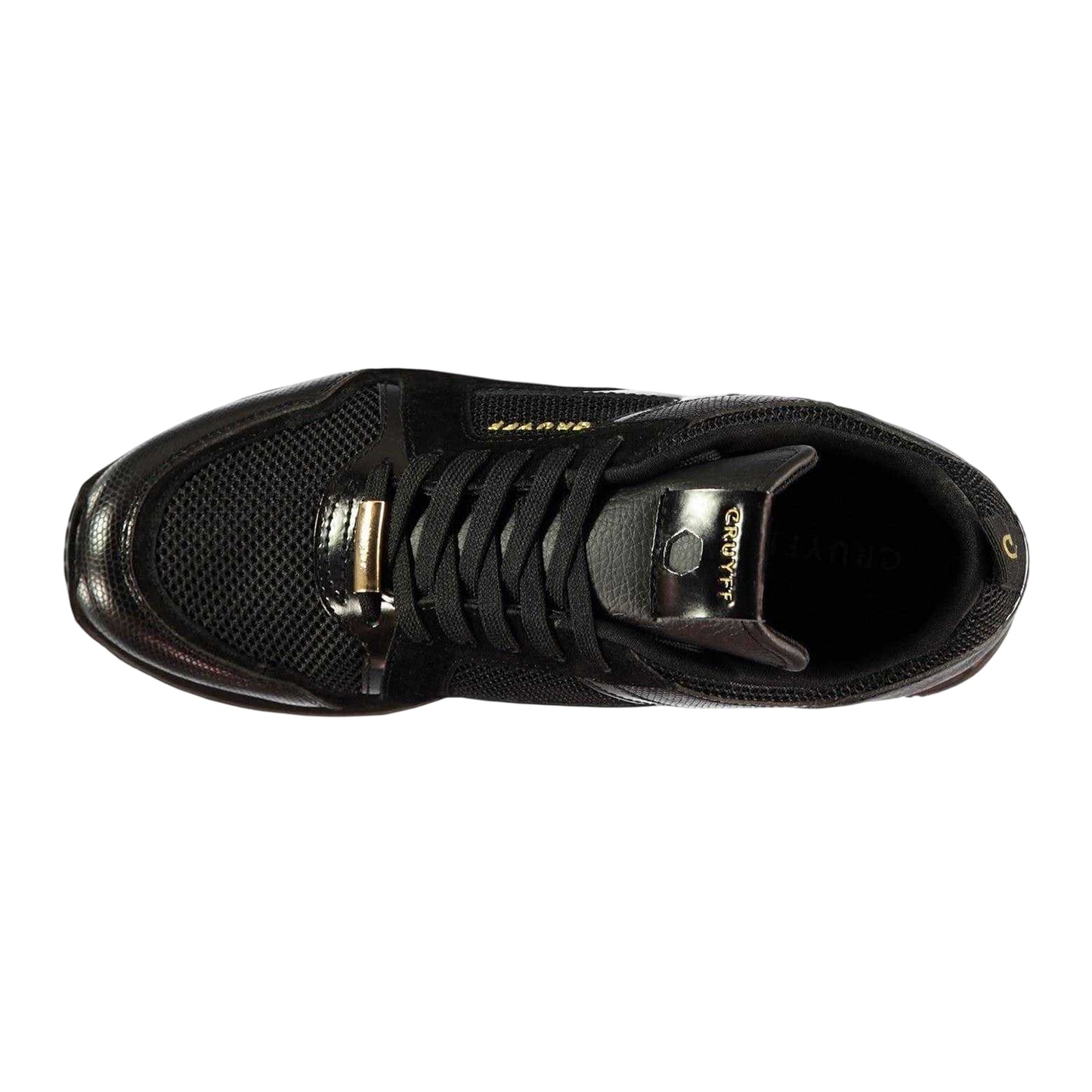 Black - Back - Cruyff Mens Lusso Leather Trainers