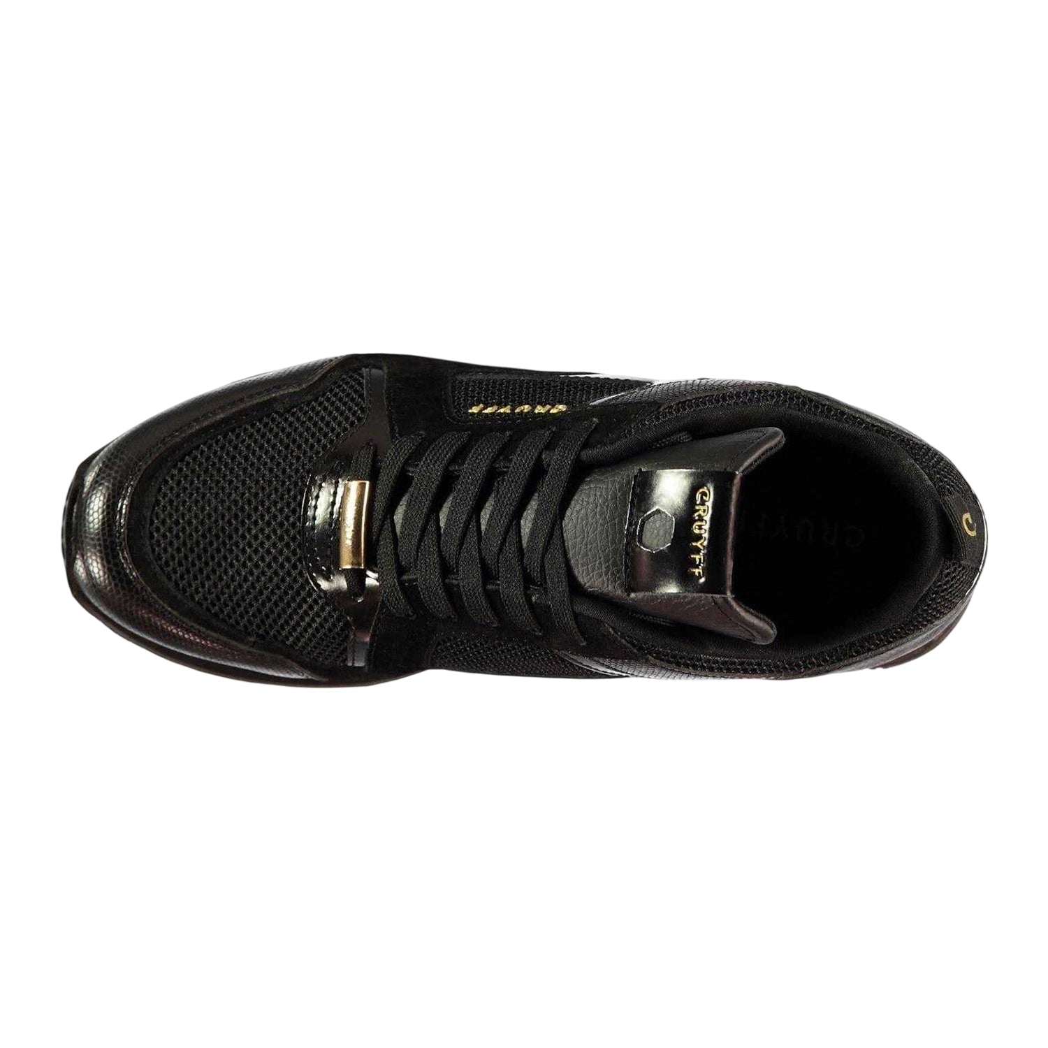 Black - Back - Cruyff Mens Lusso Leather Trainers