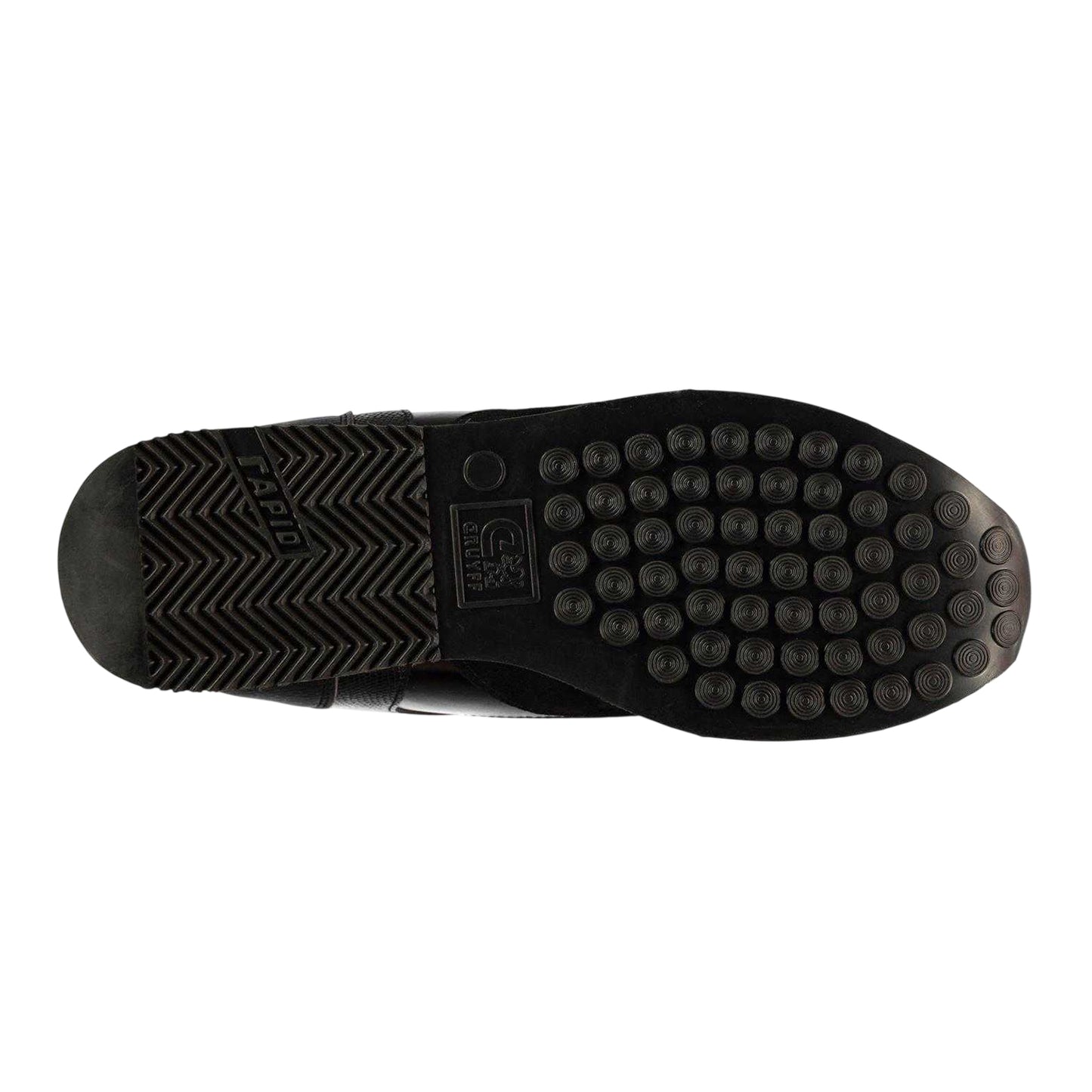 Black - Side - Cruyff Mens Lusso Leather Trainers