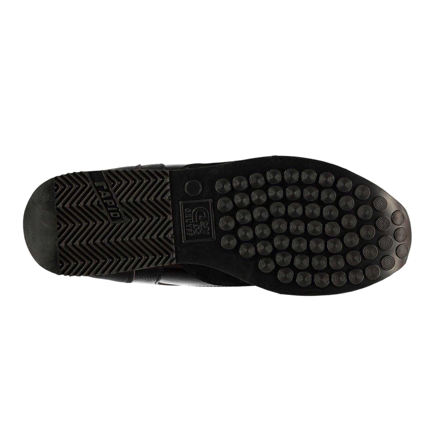 Black - Side - Cruyff Mens Lusso Leather Trainers