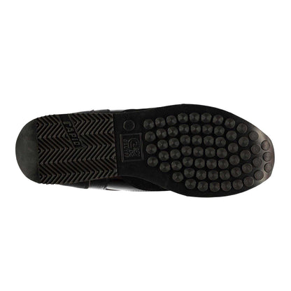 Black - Side - Cruyff Mens Lusso Leather Trainers