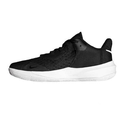 Black-White - Back - Nike Mens Hyperspeed Court Leather Trainers