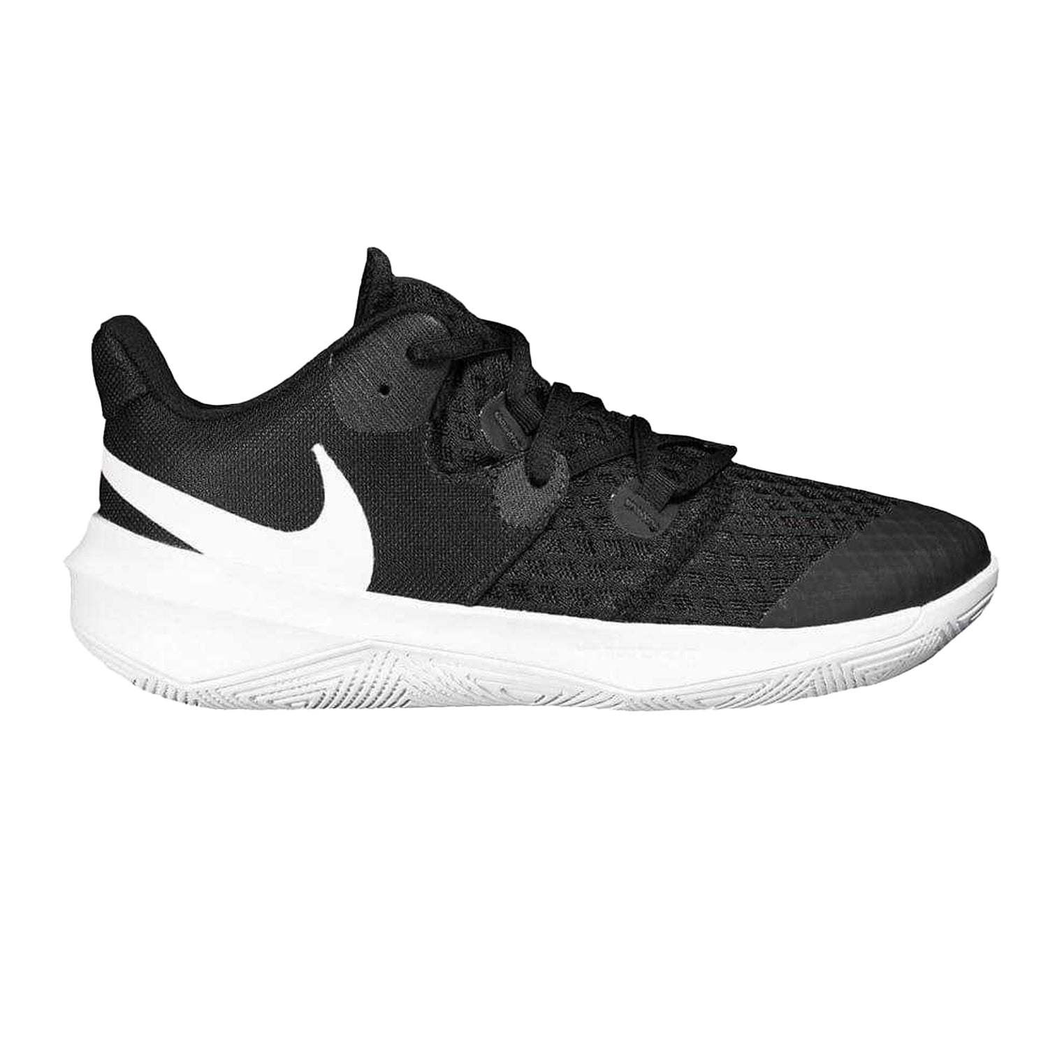 Black-White - Front - Nike Mens Hyperspeed Court Leather Trainers